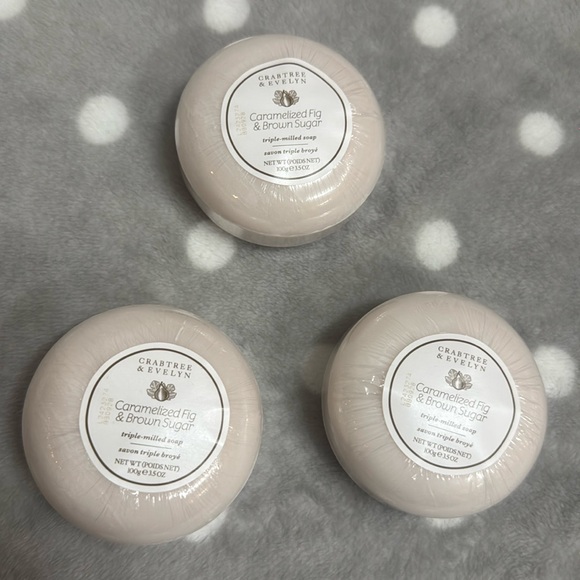 Crabtree&Evelyn Caramelized Fig & Brown Sugar Triple-Milled Soap - Picture 3 of 8